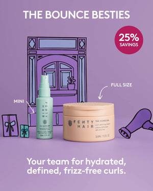 The Bounce Besties Mini Leave-In Conditioner Spray + Full Size Curl-Defining Cream