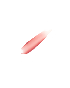 Smear of Pro Kiss'r Luscious Lip Balm in shade Pinch Me on white background.