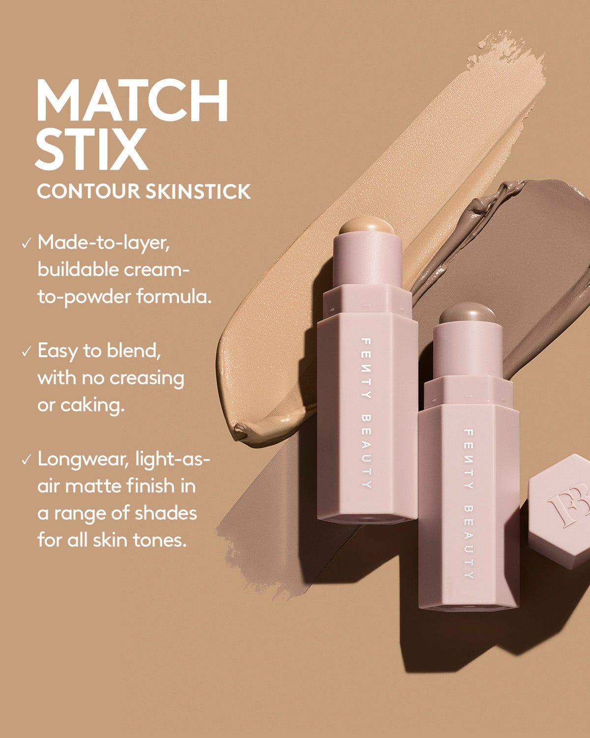 FENTY BEAUTY シェーディングクリーム AMBER 01 Match Stix Contour Stick - Amber | Fenty Beauty