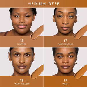 Medium-deep skin tone shade family family.