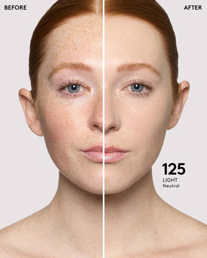 before + after imagery for shade 125 in pro filt'r soft matte longwear foundation