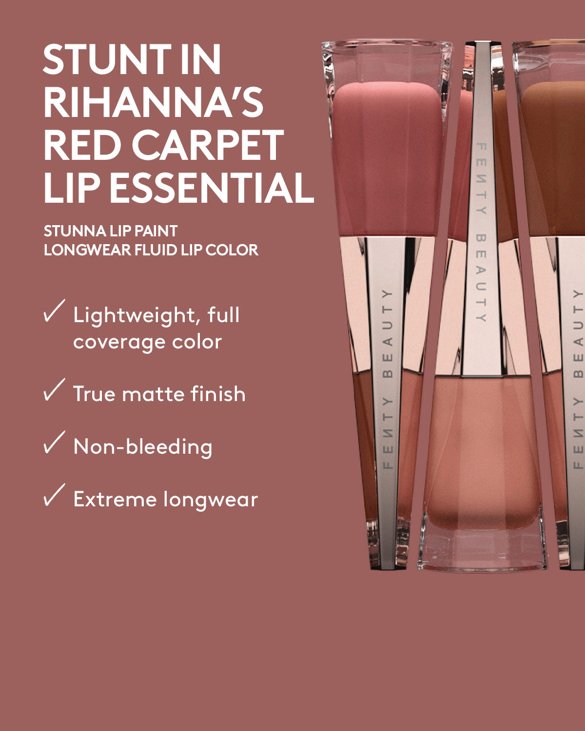 Cherry Mouth 3-Piece Lip Set + Pouch | Fenty Beauty
