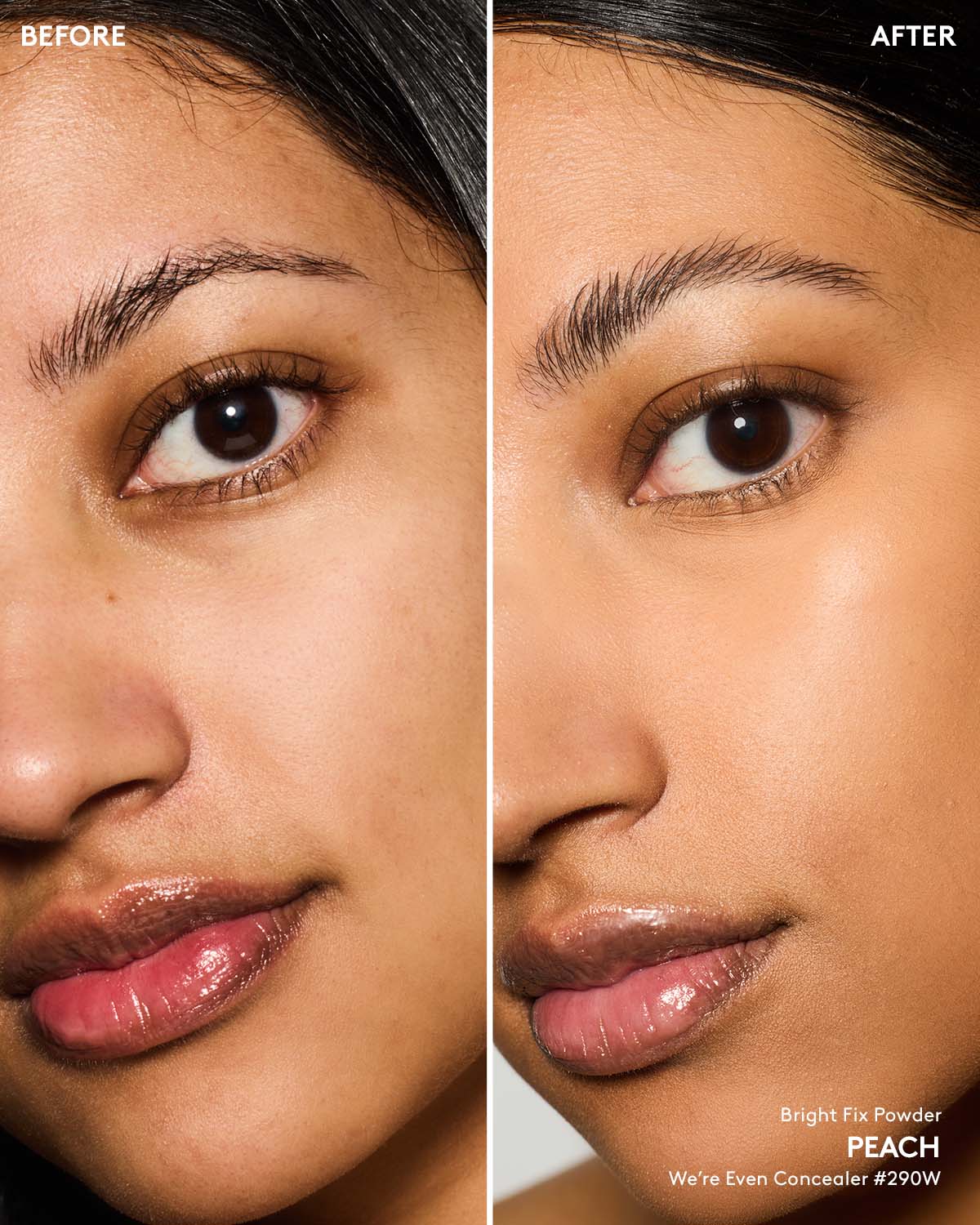 FENTY BEAUTY BRIGHT FIX プレストパウダー PEACH Bright Fix Instant Brightening + Blurring Powder — Peach