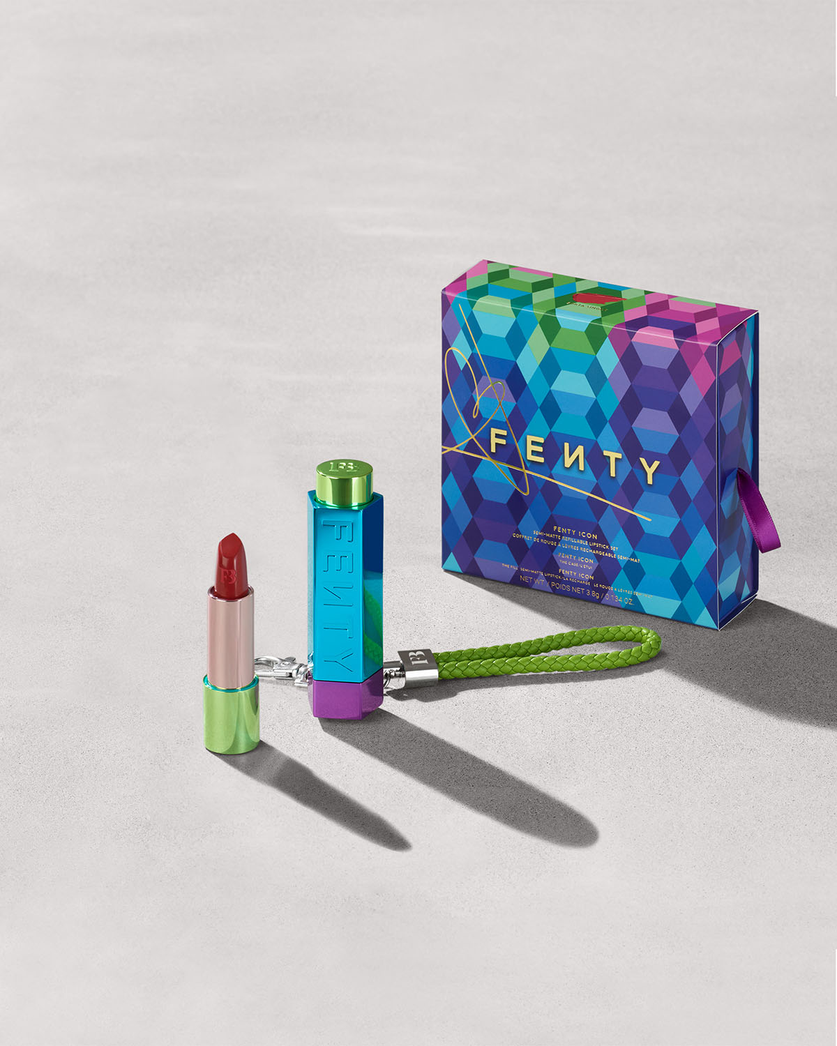 Fenty Icon Semi-Matte Refillable Holiday Lipstick Set | Fenty Beauty