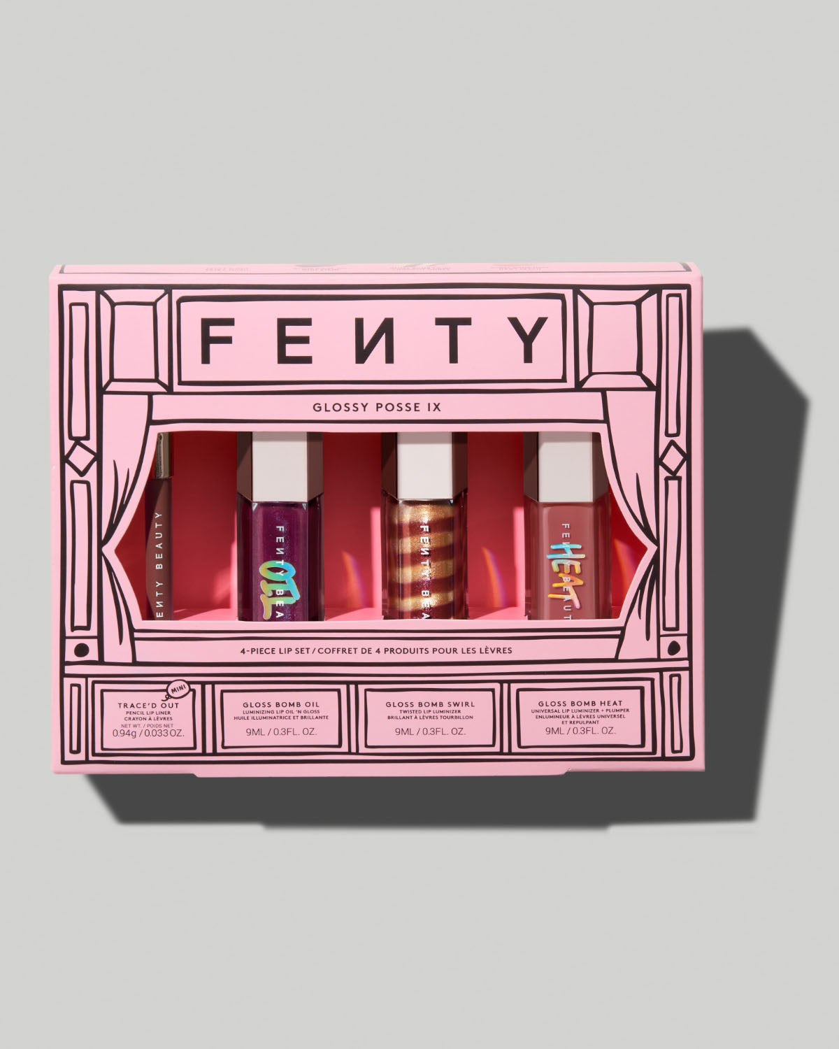 【日本未発売新品未使用】fenty beauty GLOSSY POSSE Glossy Posse IX 4-Piece Lip Set