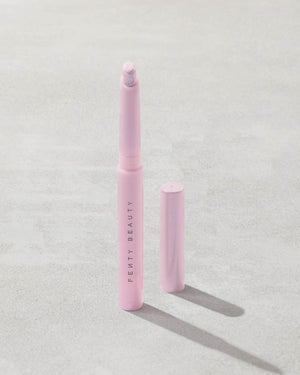 Open shot of Shadowstix Diamonds Diamond Veil Eyeshadow Stick in shade  Miss Prissy on a concrete background.