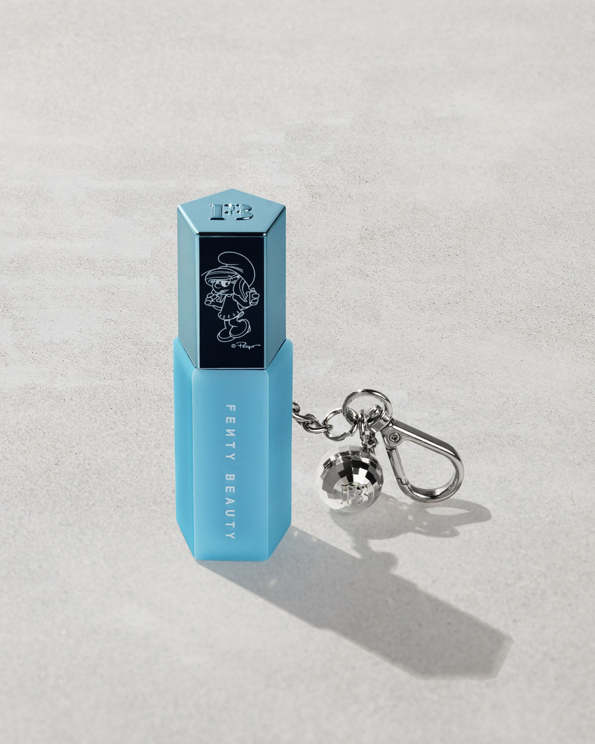 Smurfette Effect Gloss Bomb Universal Lip Luminizer Keychain