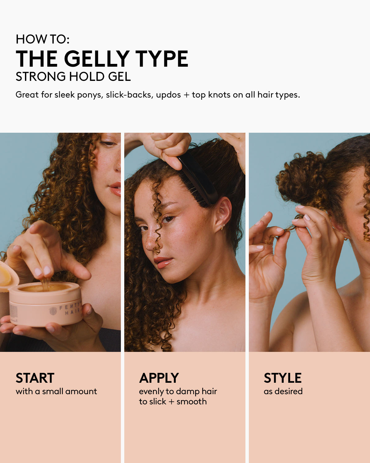 The Gelly Type | Strong Hold Hair Gel | Fenty Hair The Gelly Type | Strong Hold Hair Gel | Fenty Hair