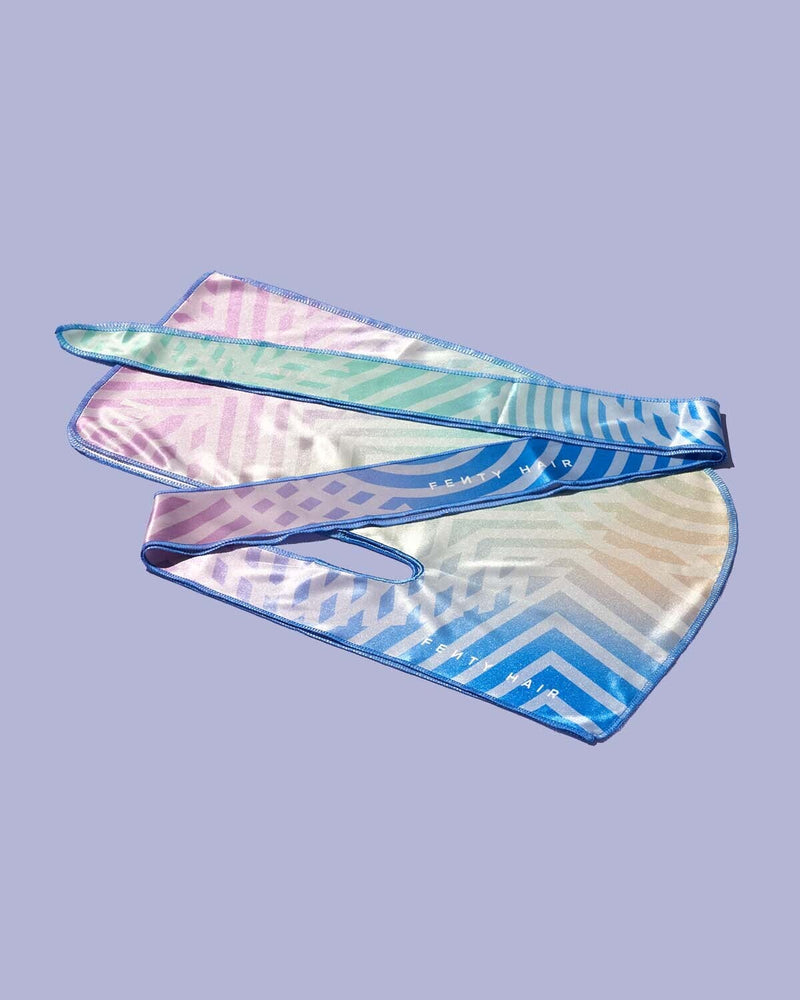 Fenty Hair Durag on a purple background.