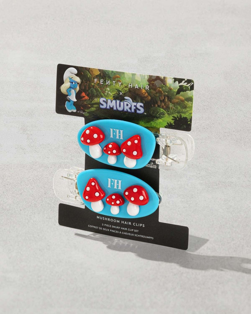Fenty beauty Mushroom Clips 2-Piece Smurf Hair Clip Set
