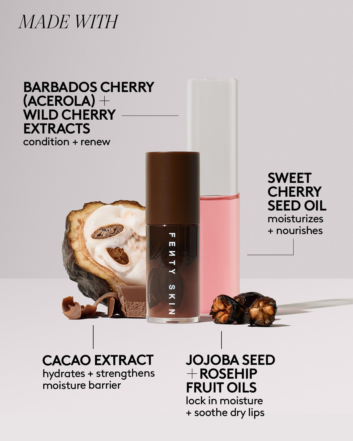  コスメ ギフト Fenty Treatz Conditioning + Strengthening Lip Oil | Fenty Skin