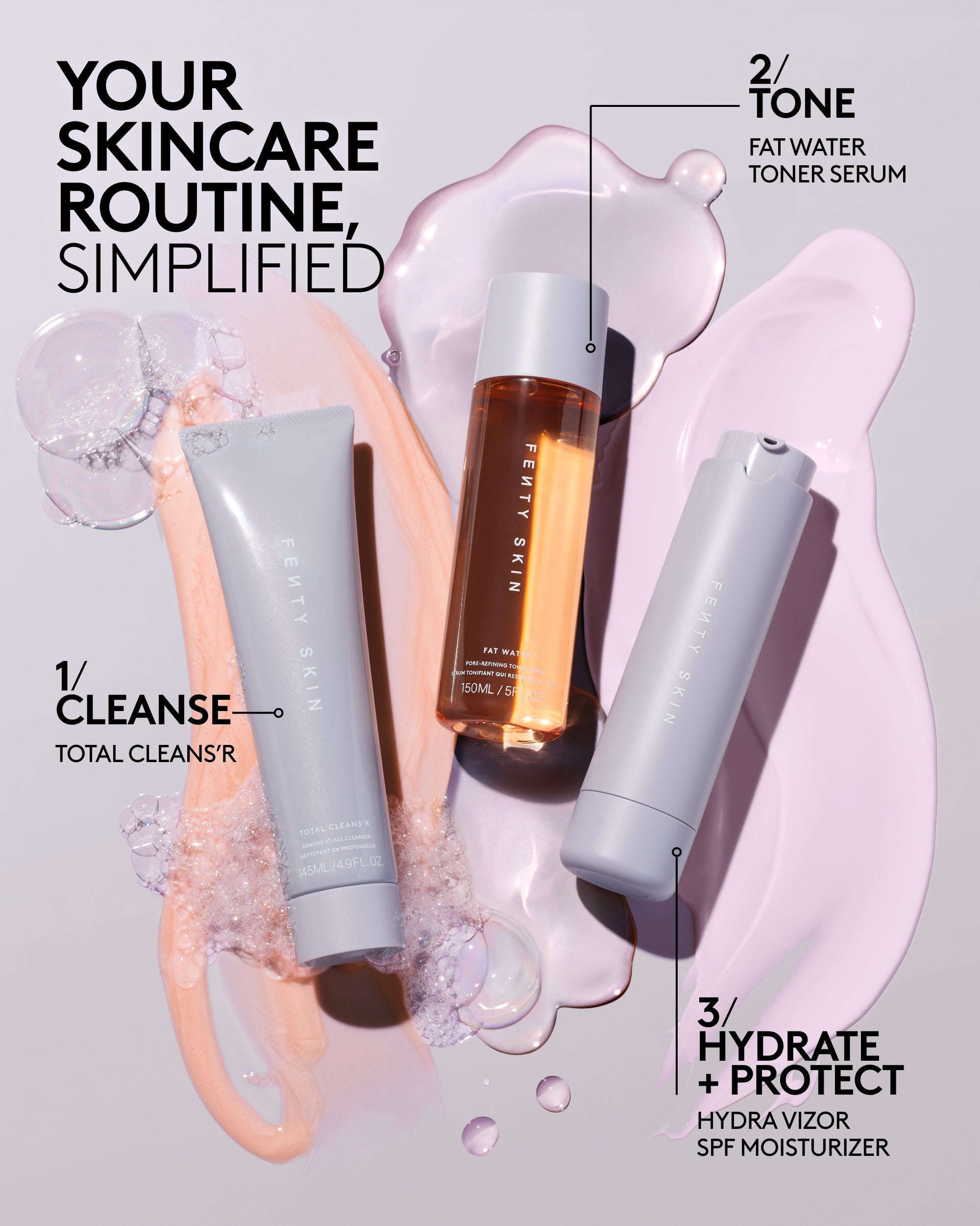 Travel-Size Start'r Set For Balanced Skin | Fenty Skin