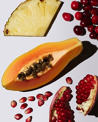 AHAs + Fruit Enzymes (Pomegranate, Papaya + Pineapple)