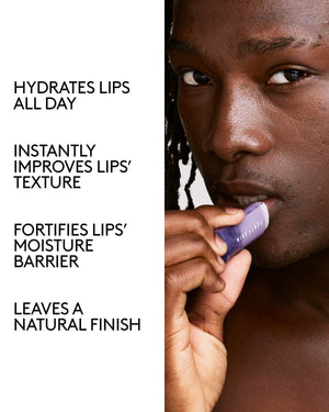 Lux balm hydrates lips all day, instantly improves lips' texture, fortified lips' moisture barrier, leaves a natural finish