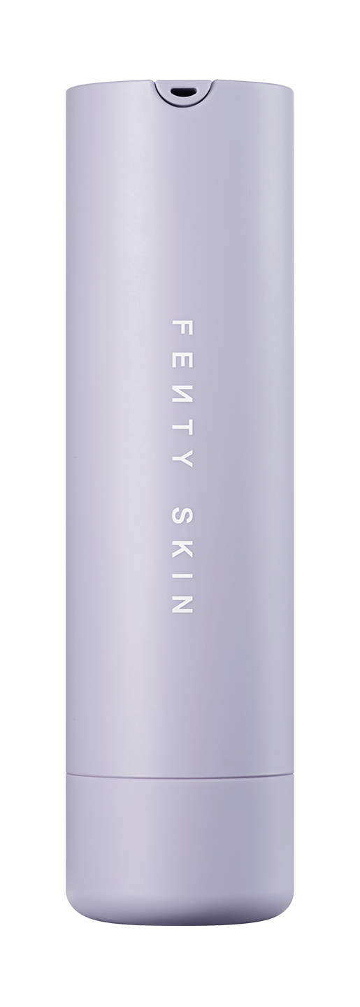 Bottle of Fenty Skin Hydra Vizor Invisible Moisturizer Broad Spectrum SPF 30 Sunscreen With Niacinamide + Kalahari Melon.