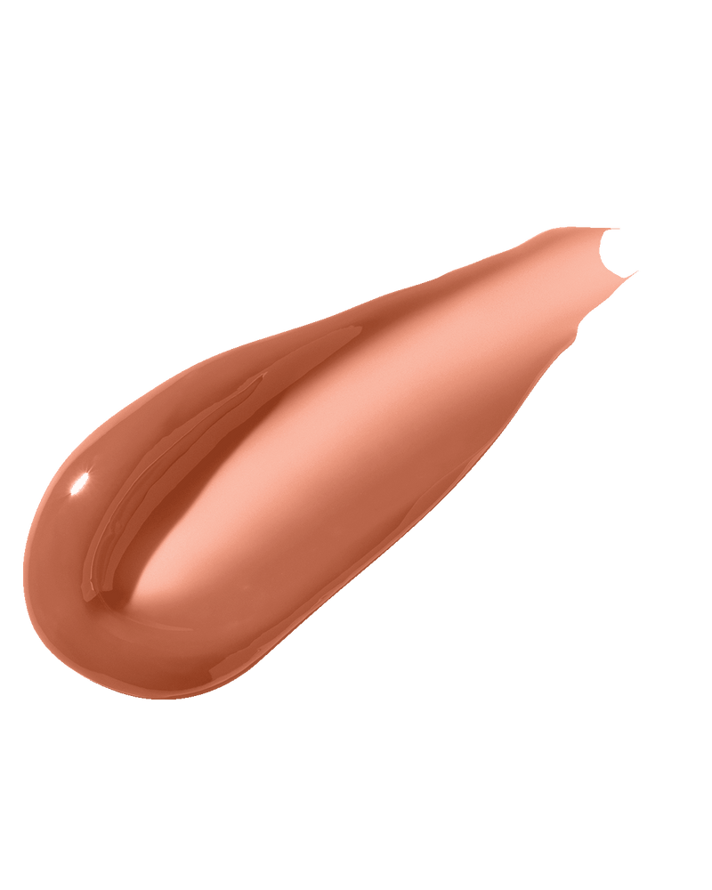 texture smear of Fenty Beauty Gloss Bomb Heat Universal Lip Luminizer + Plumper in shade Fenty Glow Heat