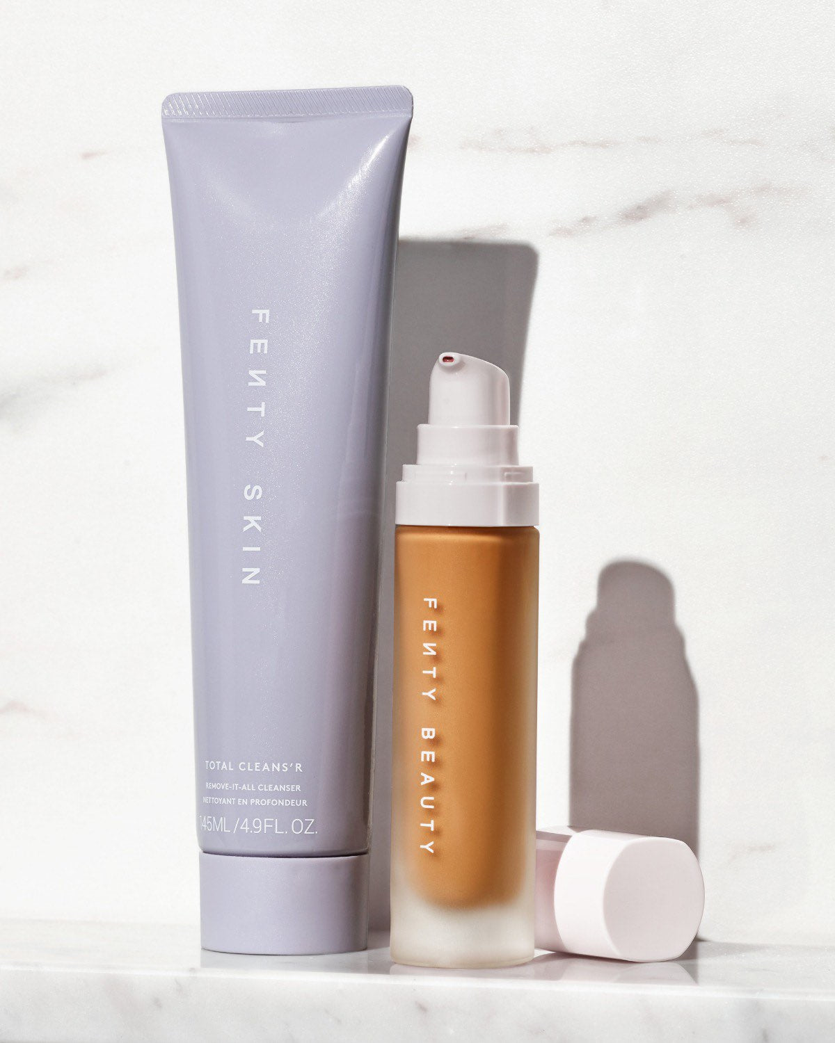 Product imagery of november couple goalz on a marble backdrop.