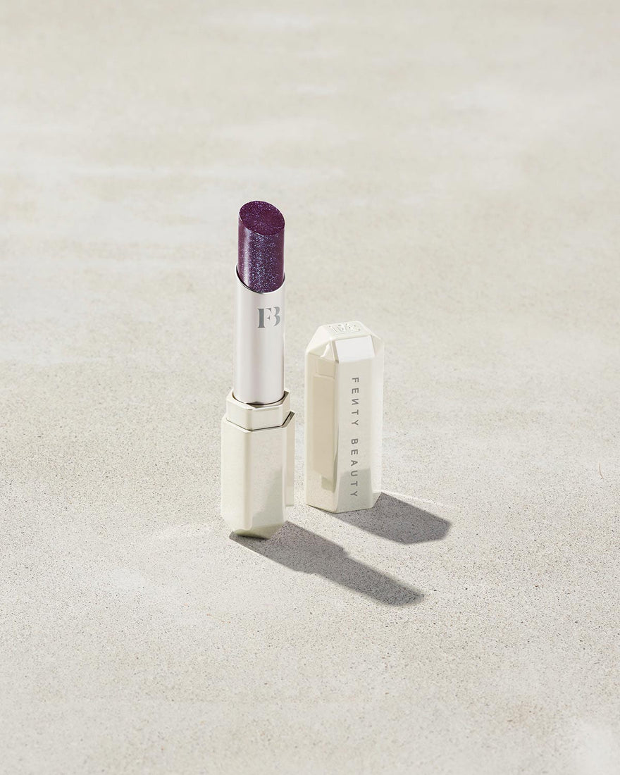 Slip Shine Sheer Shiny Lipstick shown in shade Vamps Who Brunch