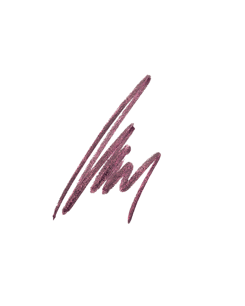Flypencil Longwear Pencil Eyeliner smear shown in shade Purple Stuff